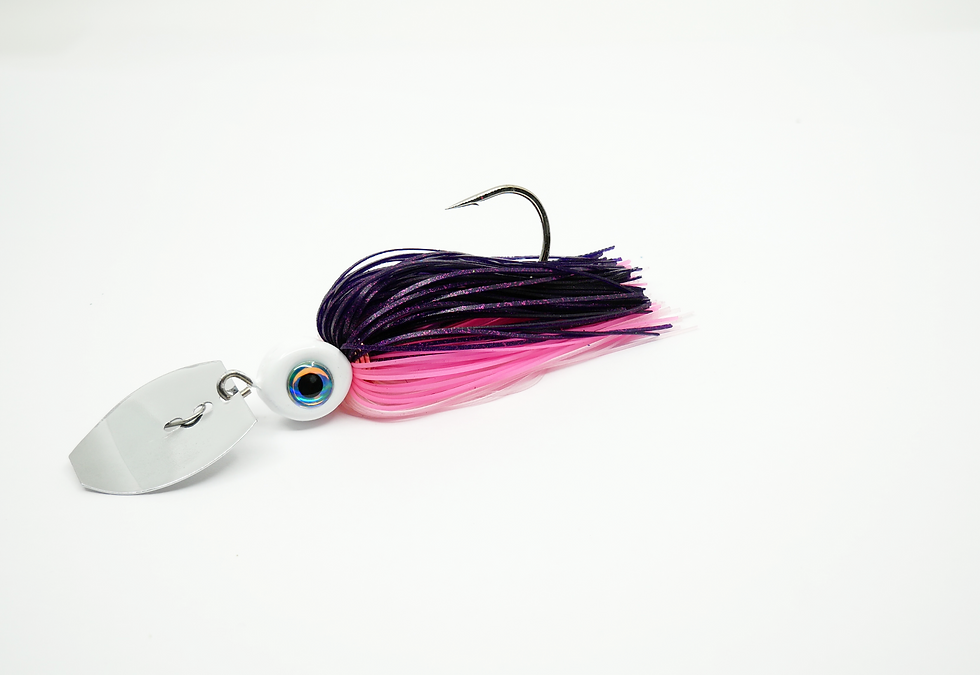 Pink Venom - Wire-Tied Slayer Bladed Jig
