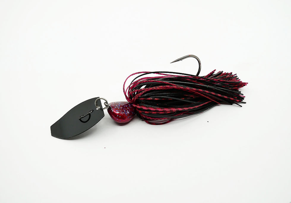 Plum Tired - Skirted Bladed Arky Jig