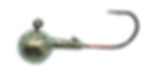 Golden Green Speckled Round Head Jig