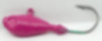 Side view of Mid Pink (No eyes) - Ultra Minnow Jig