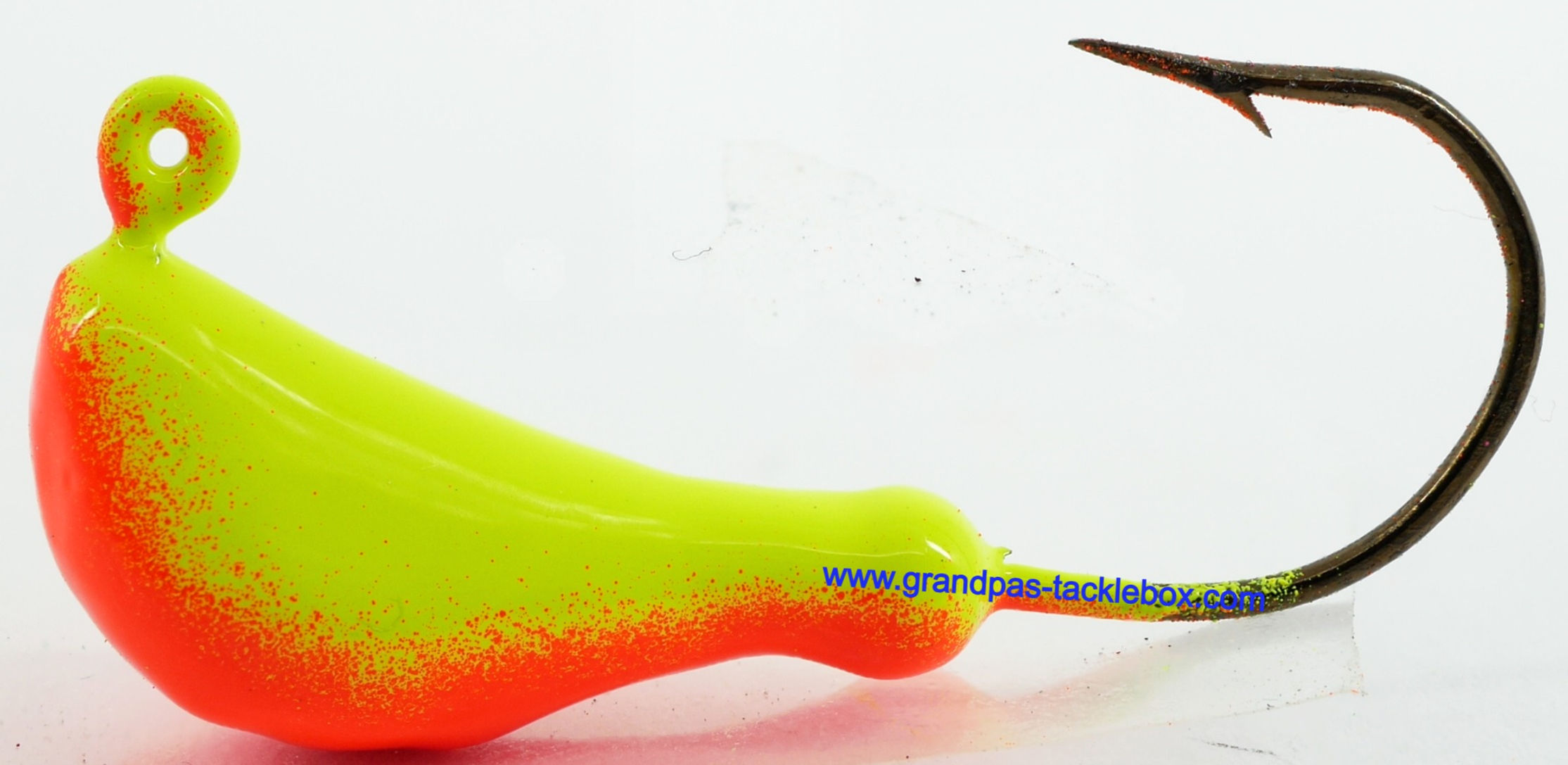 banana jig painted blaze orange and yellow chartreuse colours