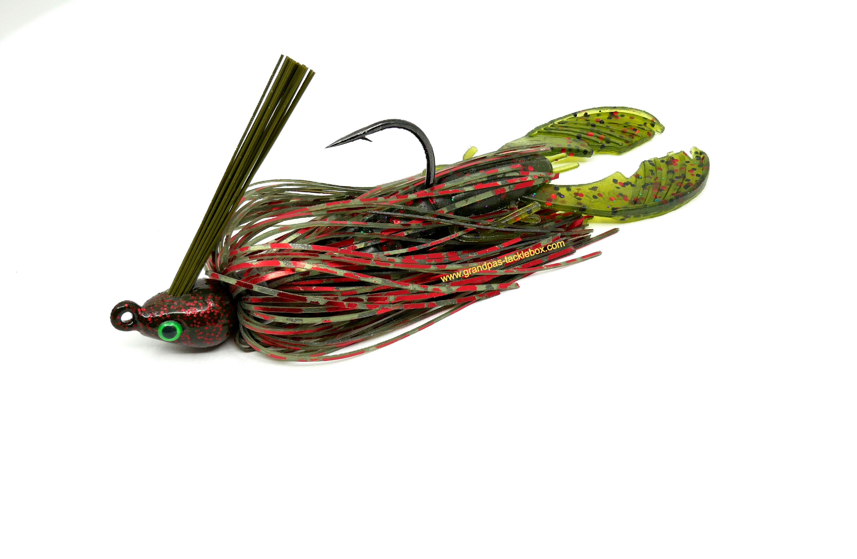 Watermelon Red Chrome - Weedless Casting Jig with Trailer