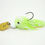 Thumbnail: Side view of Illusion Chartreuse - Skirted Bladed Arky Jig