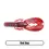 Thumbnail: Red Back - Skirted Weedless Flat Bottom Football Jig with Trailer