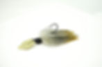 Offset side view of Midnight Golden Shiner Wire-Tied Bladed Arky Jig