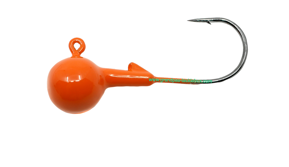 Bright Orange Round Head Jig