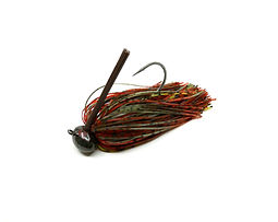 Burnt Craw Wire-Tied Weedless Football Jig