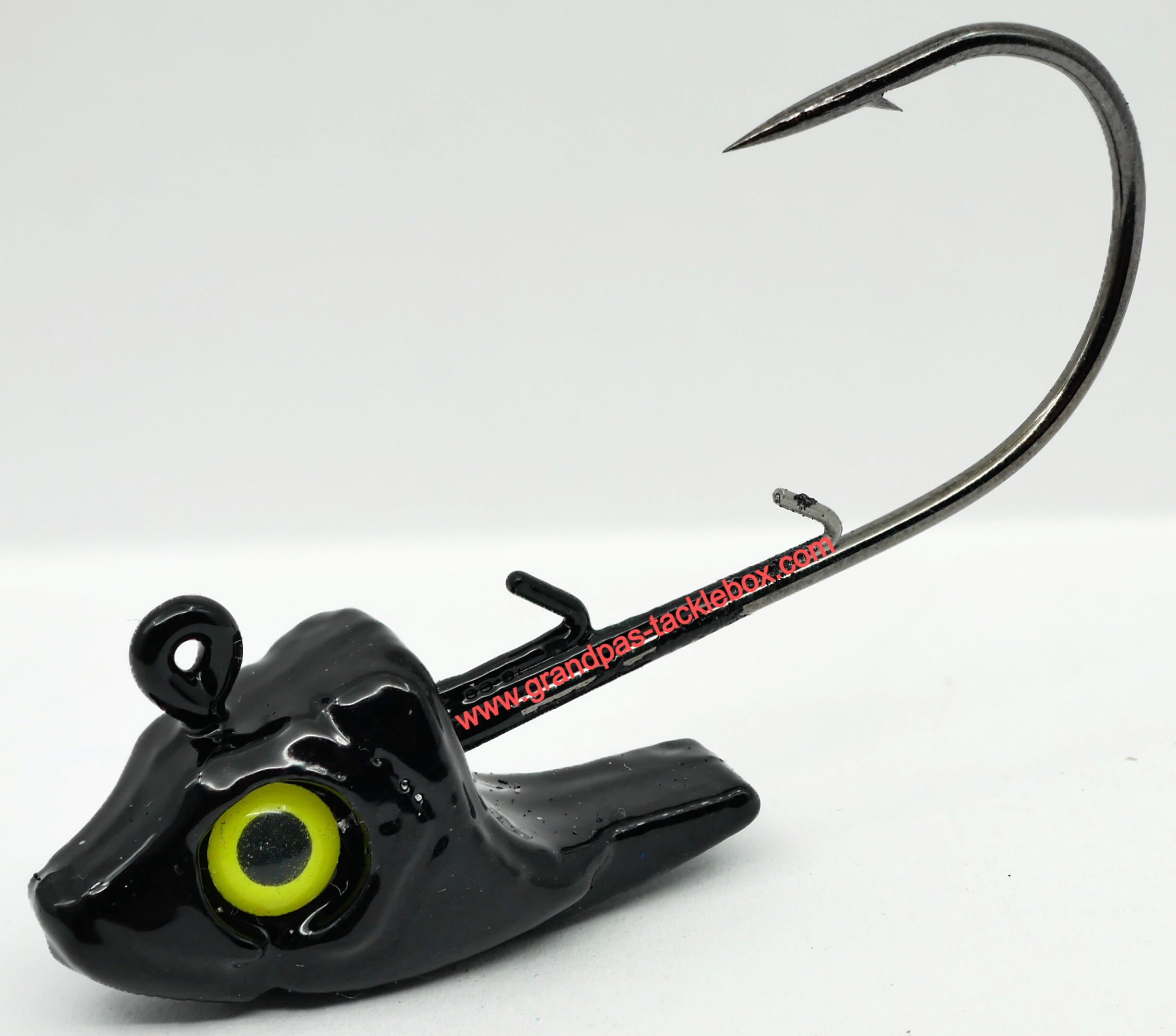 Black with yellow eyes - Swimbait Head Jig