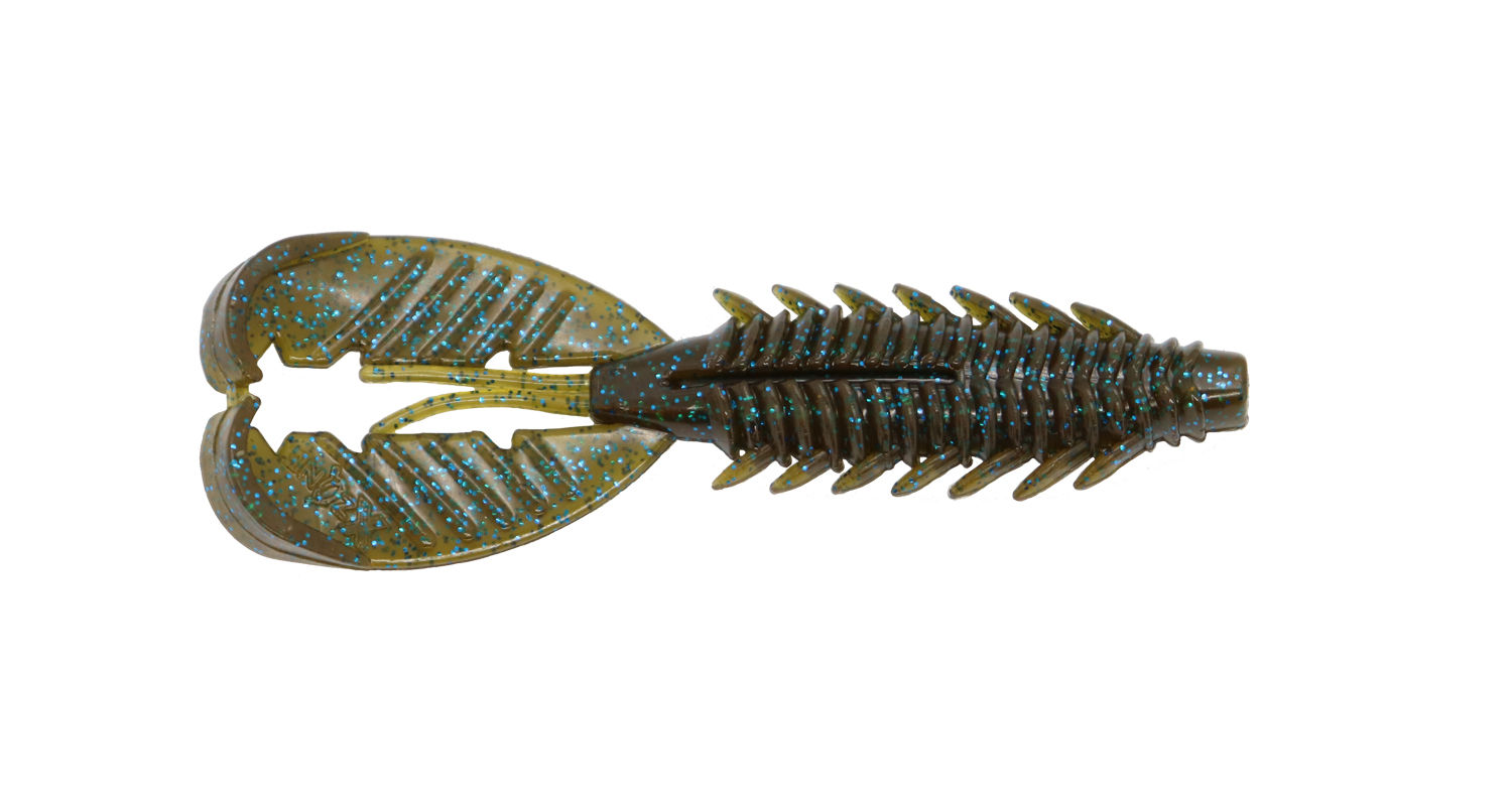 Green Pumpkin Blue Flake - Adrenaline Craw 4.25" (6 Pack)