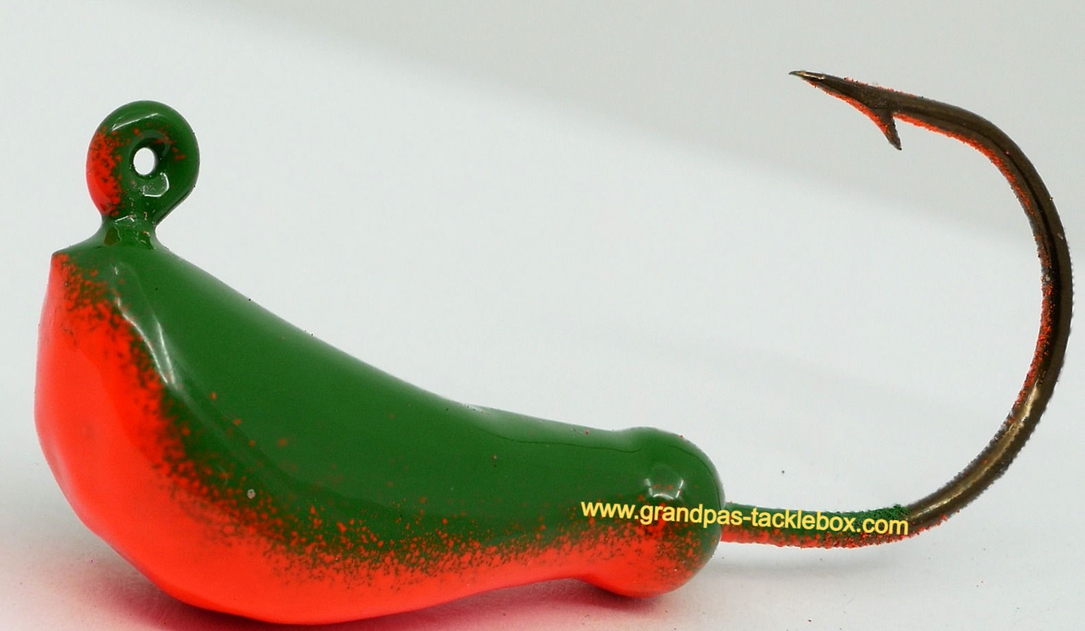 Banana Jig painted Blaze Orange and Tractor Green colours