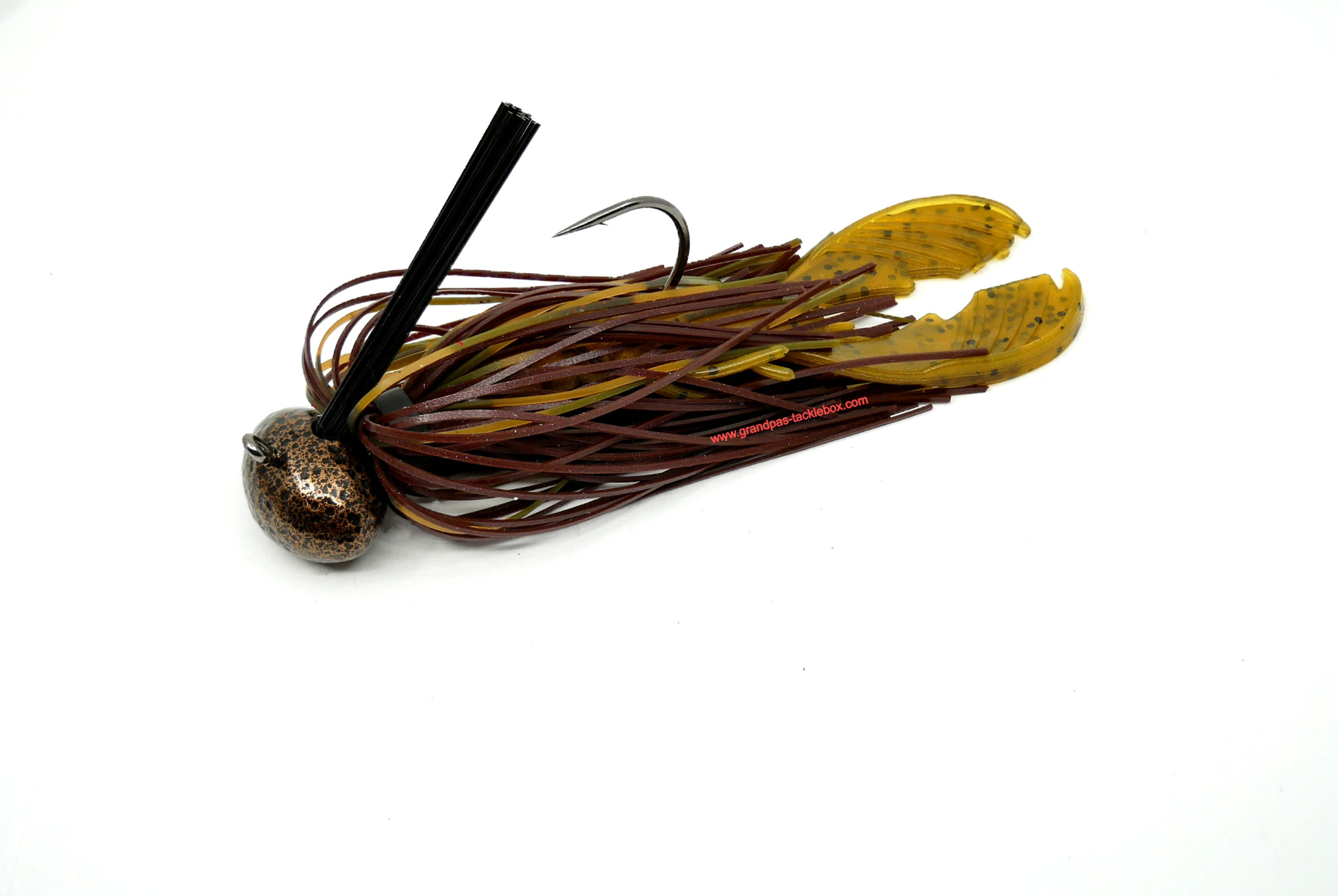 Brown Belly Craw - Skirted Weedless Football Jig with Trailer