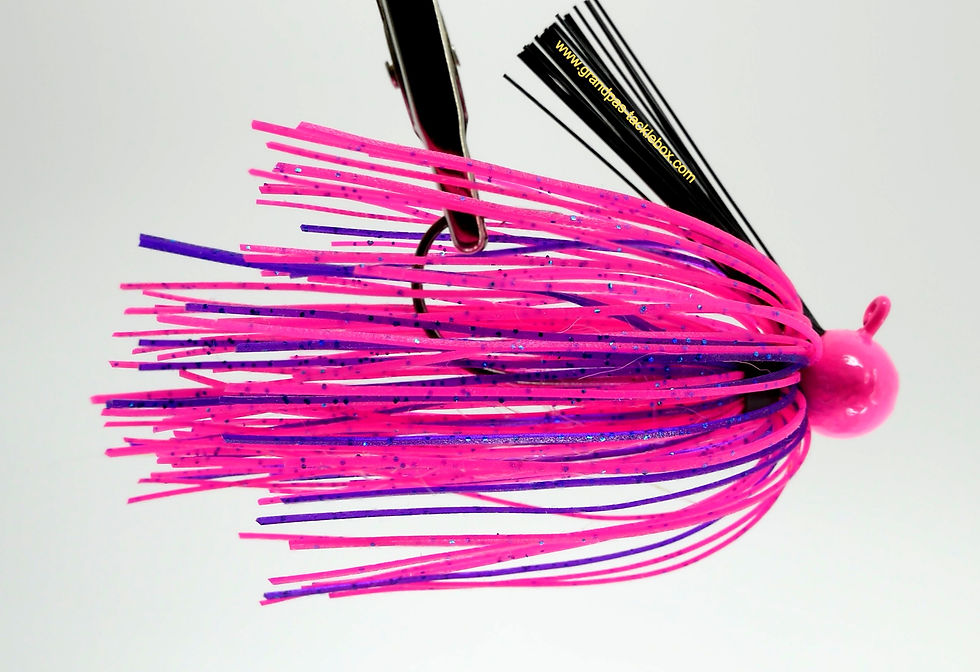 Thumbnail: Pink Lady - Skirted Weedless Football Jig