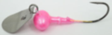 Pearl Pink - Football Bladed Jig