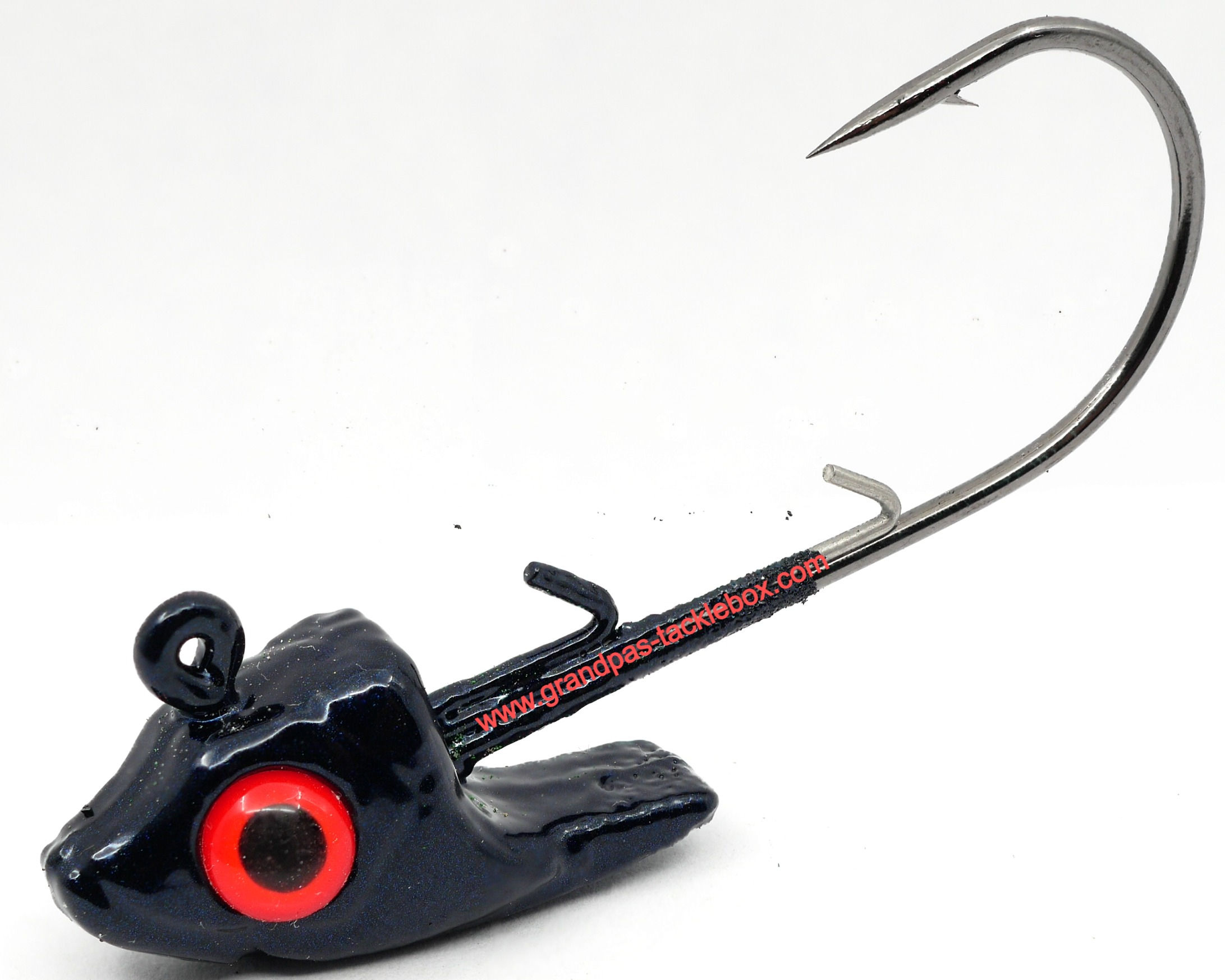 Black with red eyes - Swimbait Head Jig