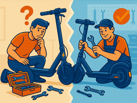 Réparer sa trottinette soi-même ou passer par un atelier ?