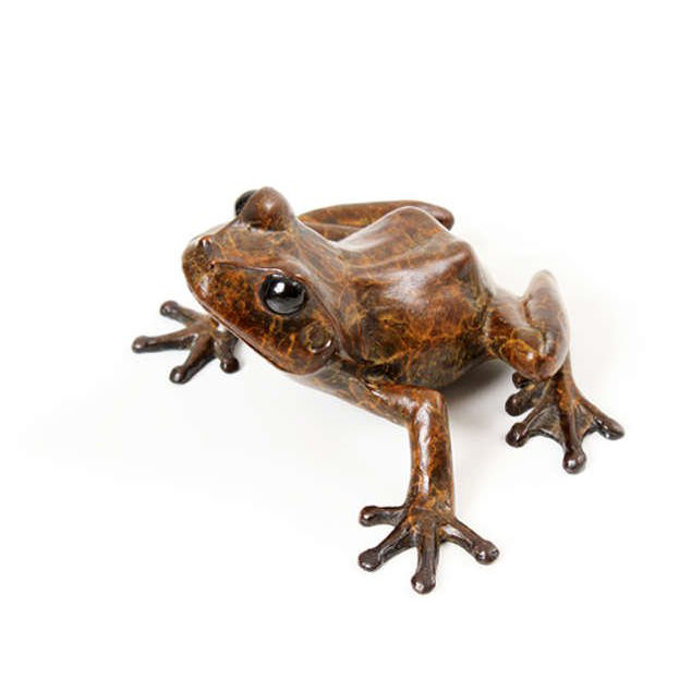 Thumbnail: tree frog looking right - limited edition bronze