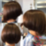 Graduated Aline bob haircut
