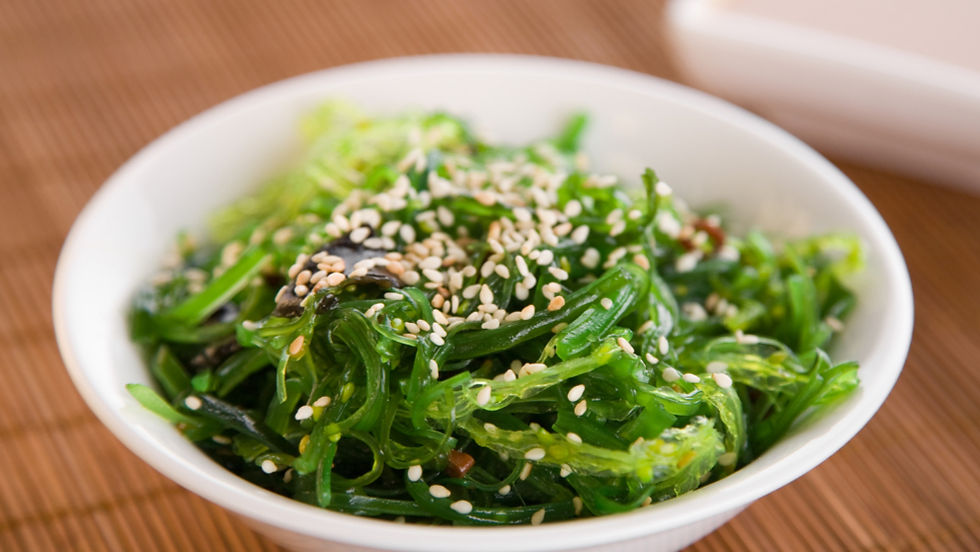 Sea lettuce salad
