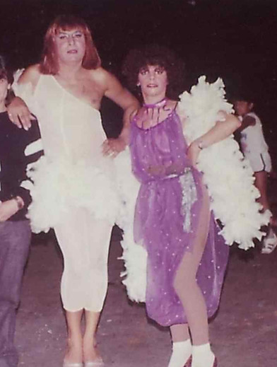 Romina Bustamante en el carnaval de Avellaneda.