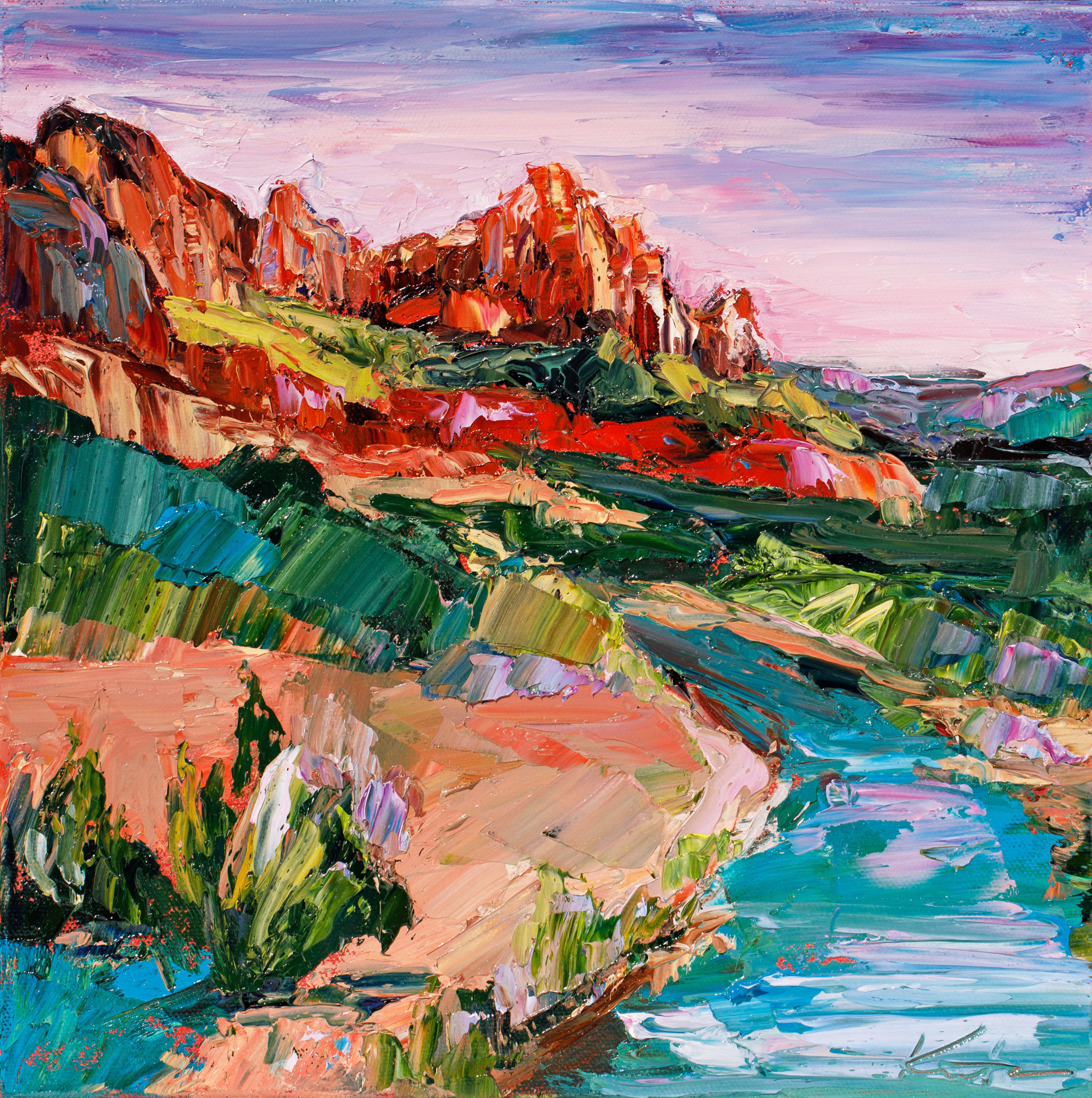 Zion National Park, 12"x12"