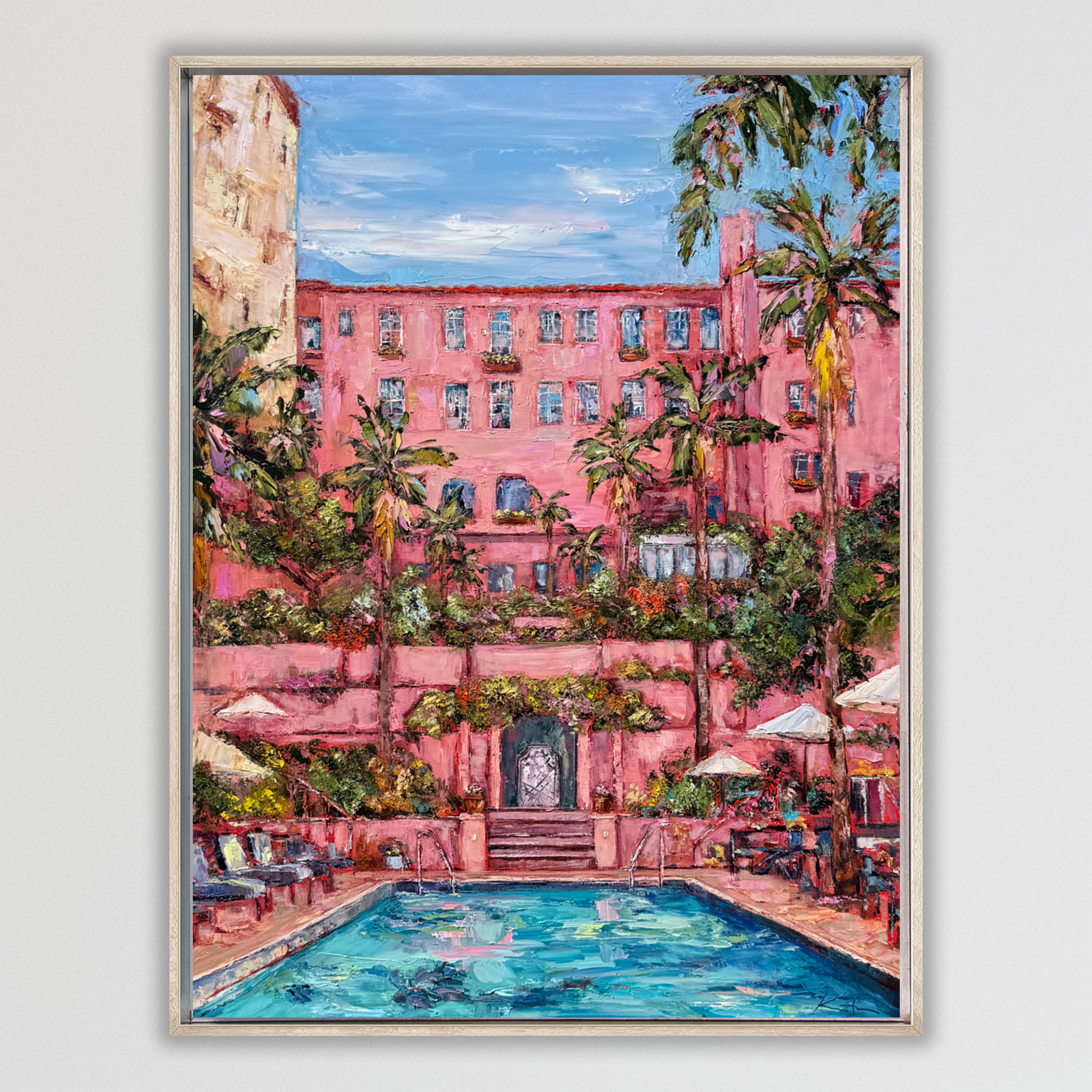 Summer at La Valencia, 48"x36"