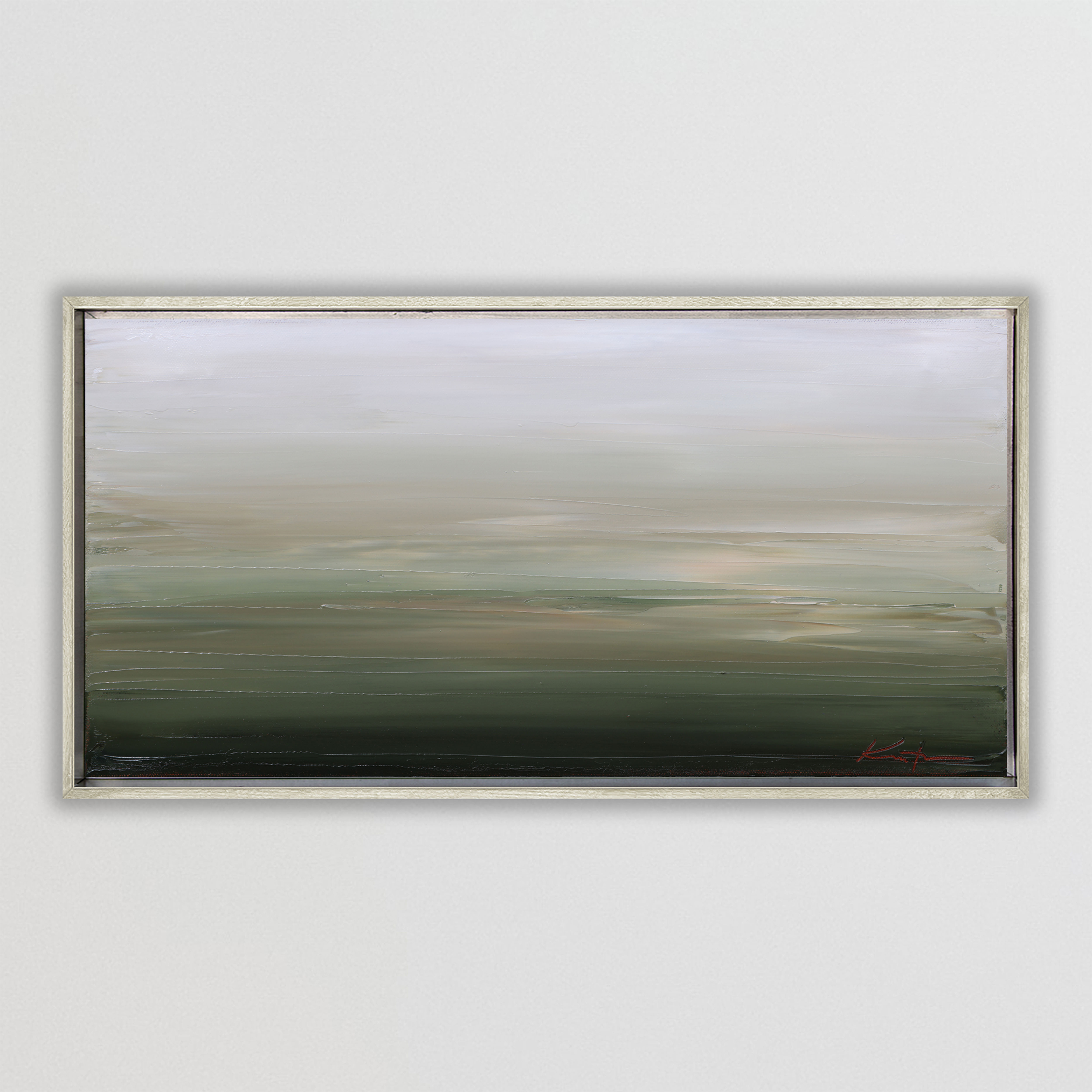 Sage Gradient Study, 10"x20"