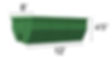 12-yard dumpster by James R Santaguida Sanitation, with dimensions displayed. Suitable for medium-sized cleanouts