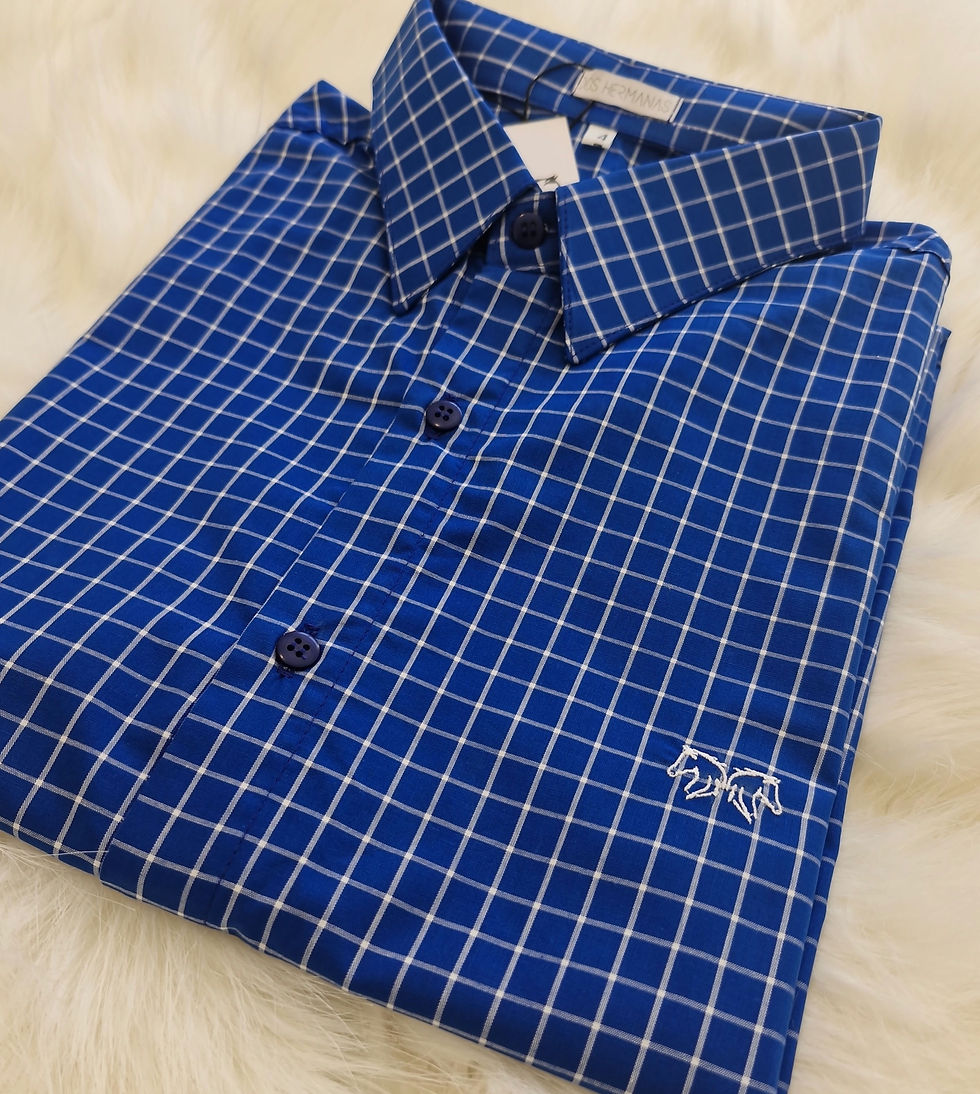 Miniatura: Camisa Azul/ Branca