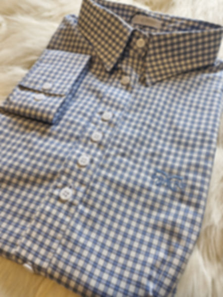 Camisa Branco/Azul