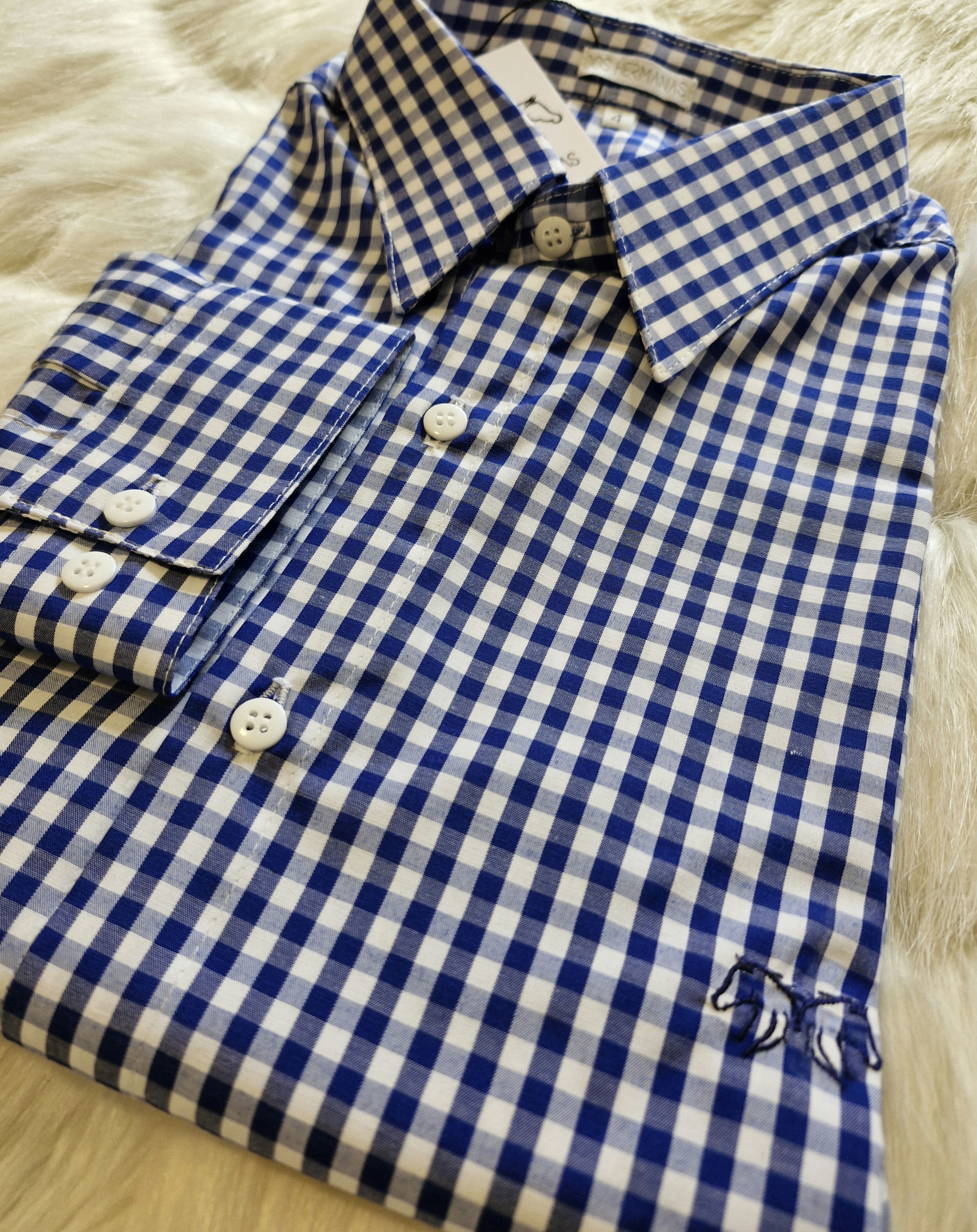Camisa Azul marinho/Branco