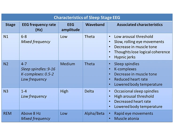Characteristics of Sleep Stage EEG