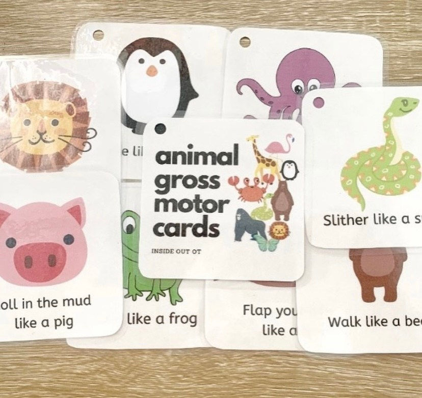 Thumbnail: Animal Gross Motor Activity Cards (digital download)