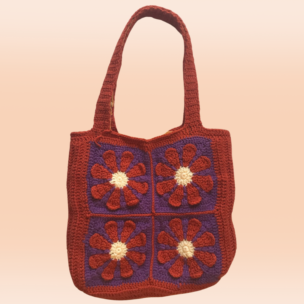 Crochet Flower Power Bag