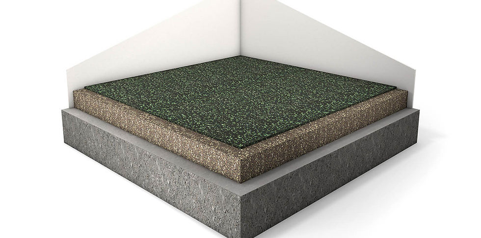 REGUPOL sonusfit m 517, 3 katmandan oluşan çok katmanlı bir sistemdir.