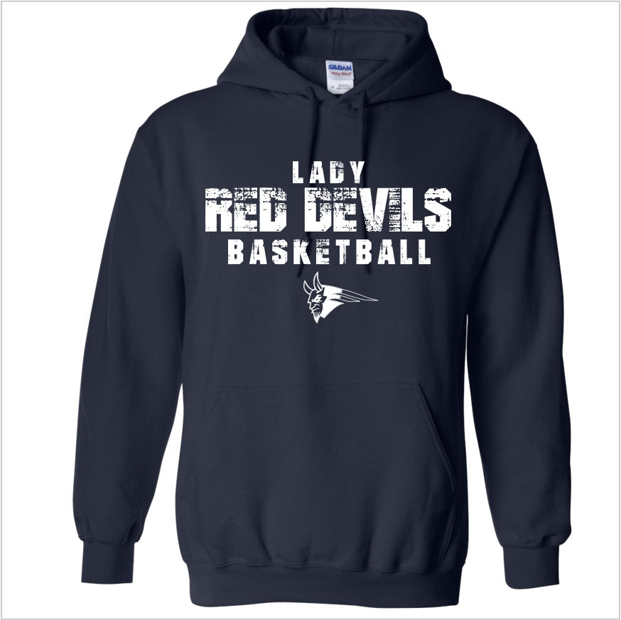 Thumbnail: Lady Red Devils Distressed Hoodie - Unisex