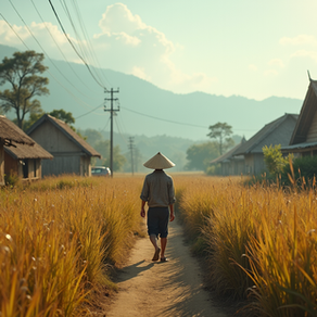Village traditionnel vietnamien lors d’un circuit authentique au Vietnam