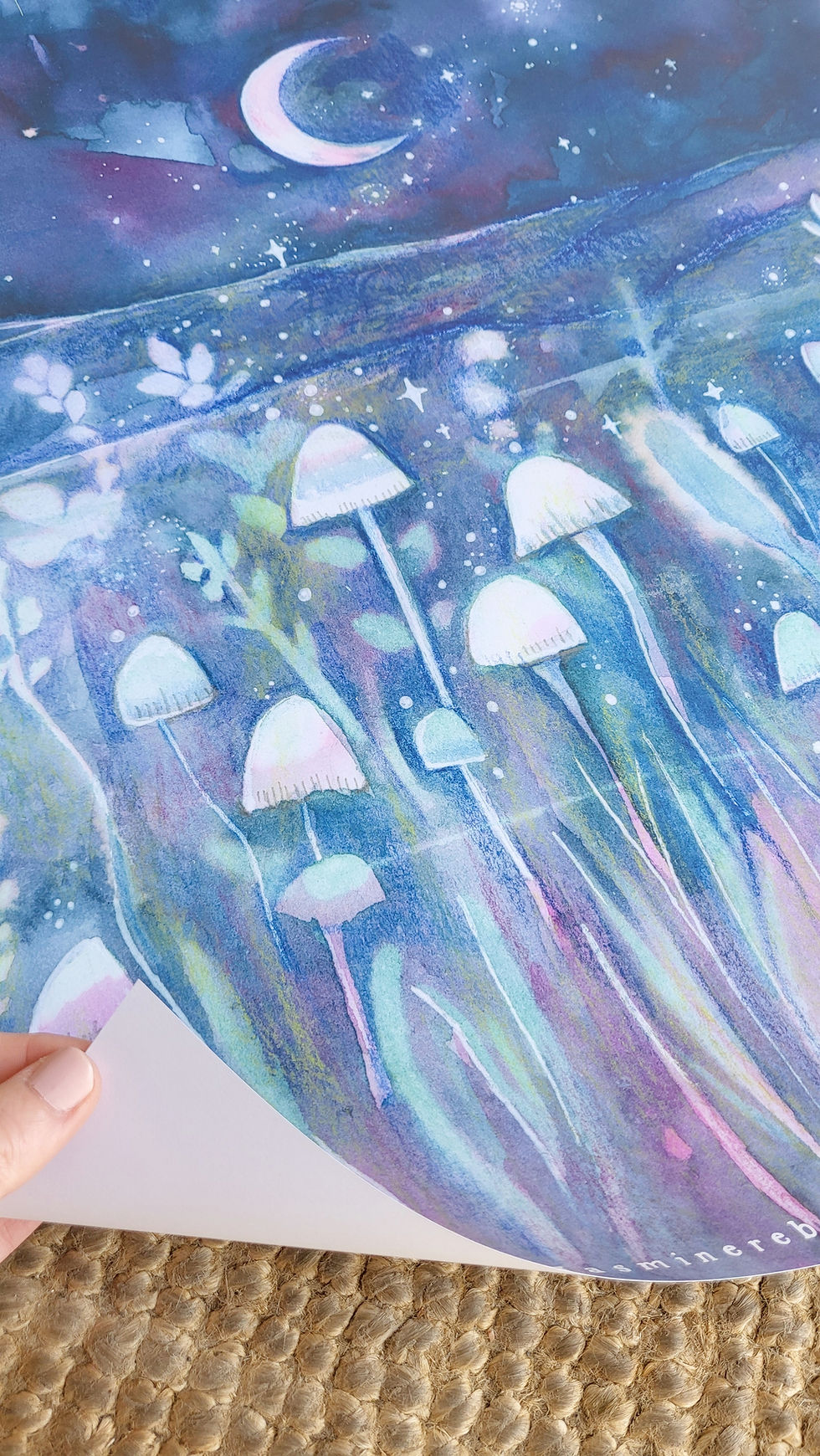 Thumbnail: Magic in Everything, mushroom ~ Gift wrap/Poster