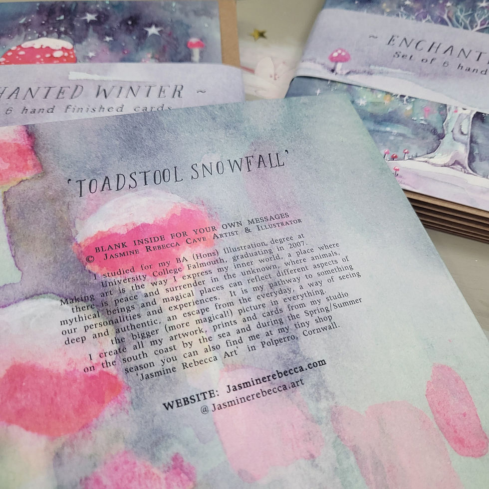 Thumbnail: Toadstool Snowfall ~ card