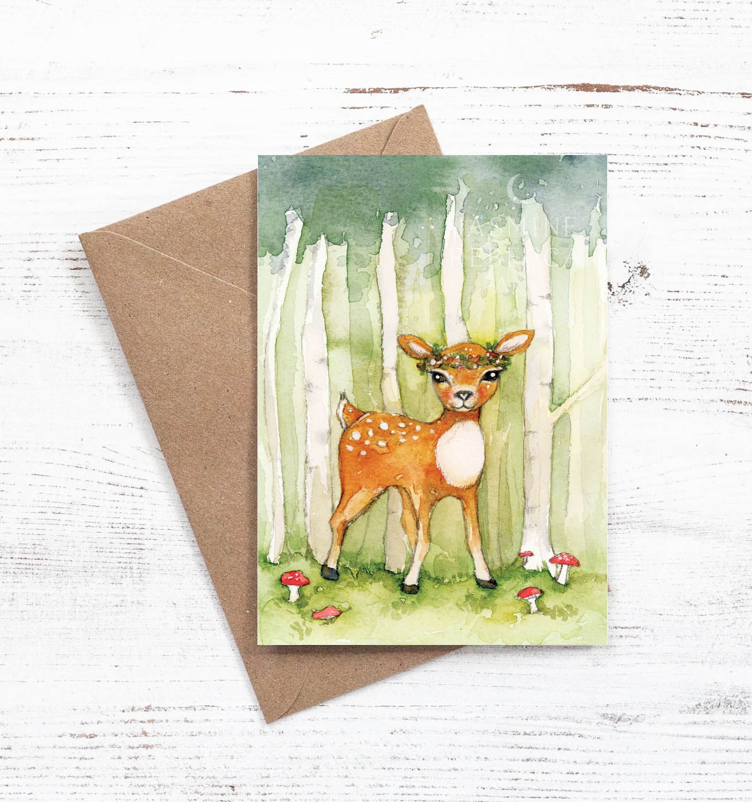 Woodland Fawn card