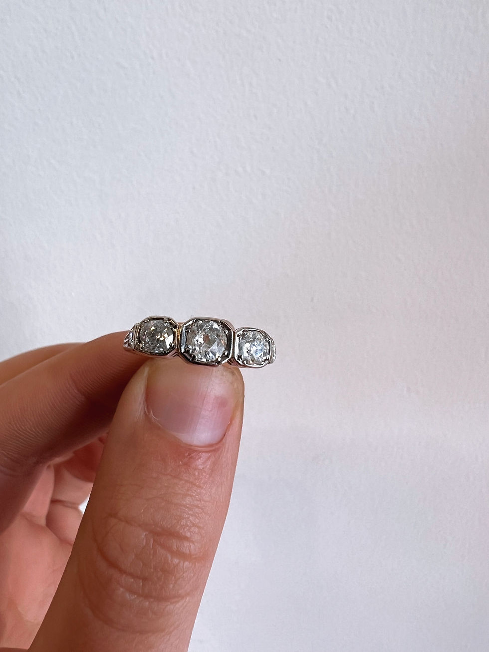 Thumbnail: Vintage Diamond Dress Ring