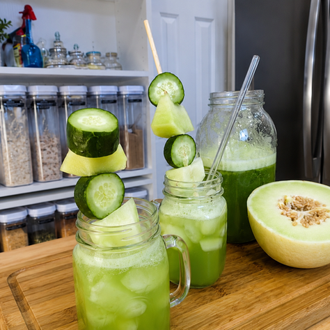 The Ultimate Summer Glow Quencher: Cucumber Honeydew Hydration Juice