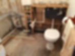 Old bathroom being stripped out