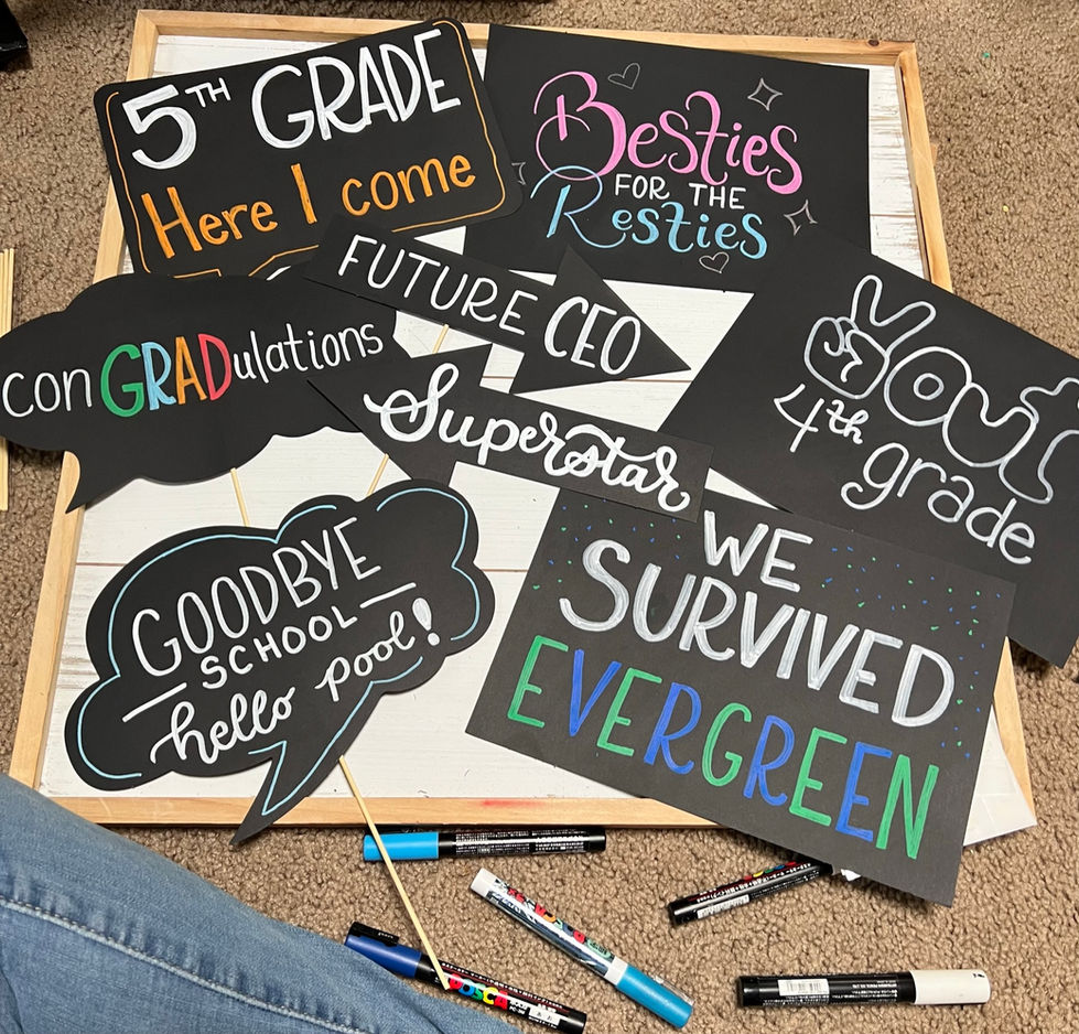 5th grade Graduation Signs