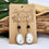 Thumbnail: Deer Antler & Obsidian Earrings
