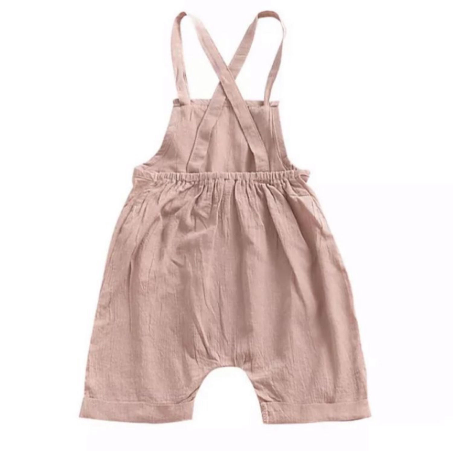 Summer dungarees - shorts nude UNISEX 