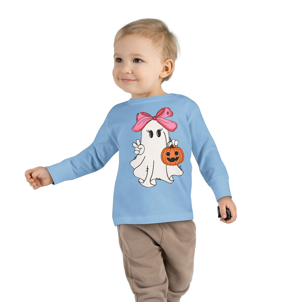 Thumbnail: Cute Ghost Toddler Long Sleeve Tee
