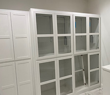 Custom painted cabinets and walls in Texarkana.