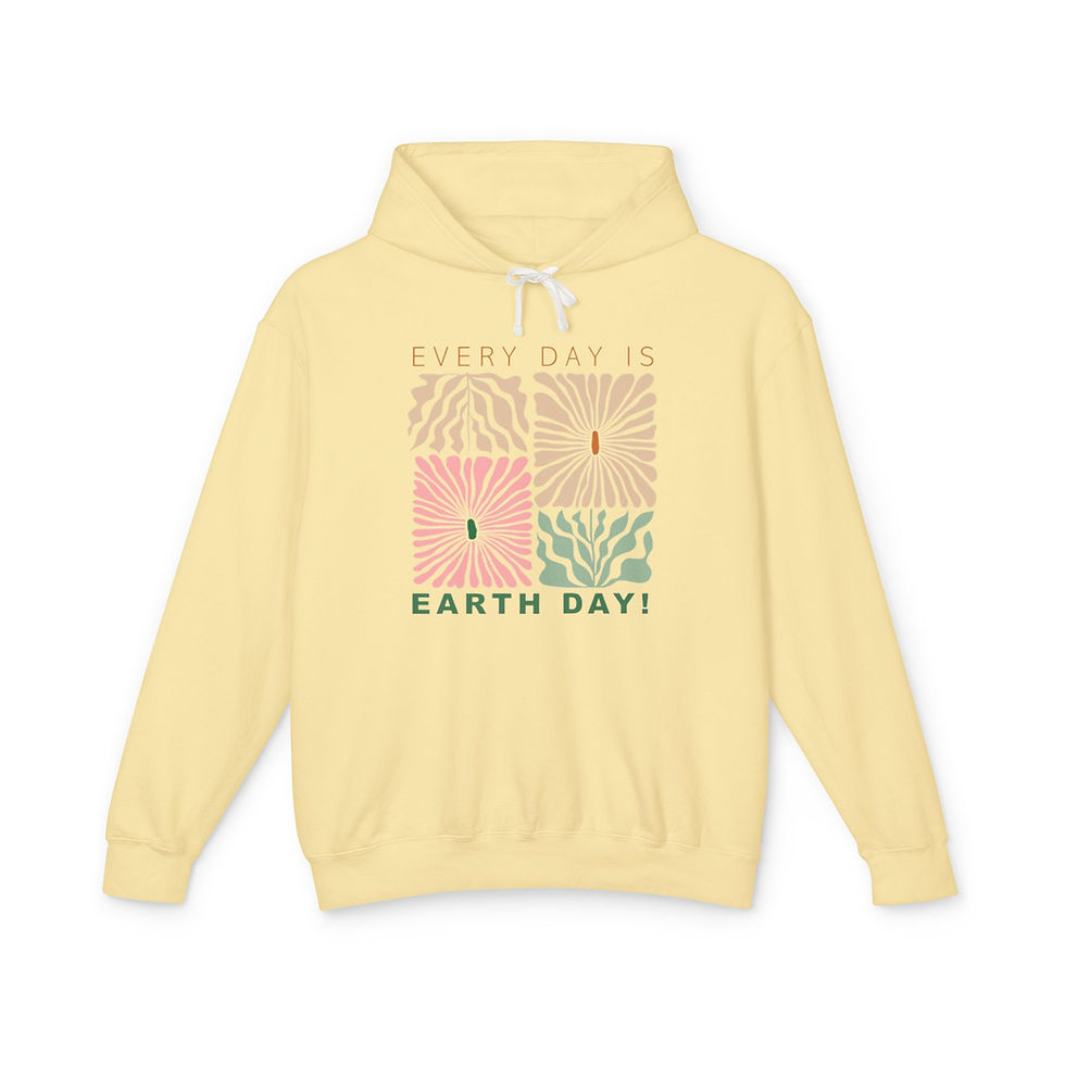 Thumbnail: Earth Day Unisex Lightweight Hoodie