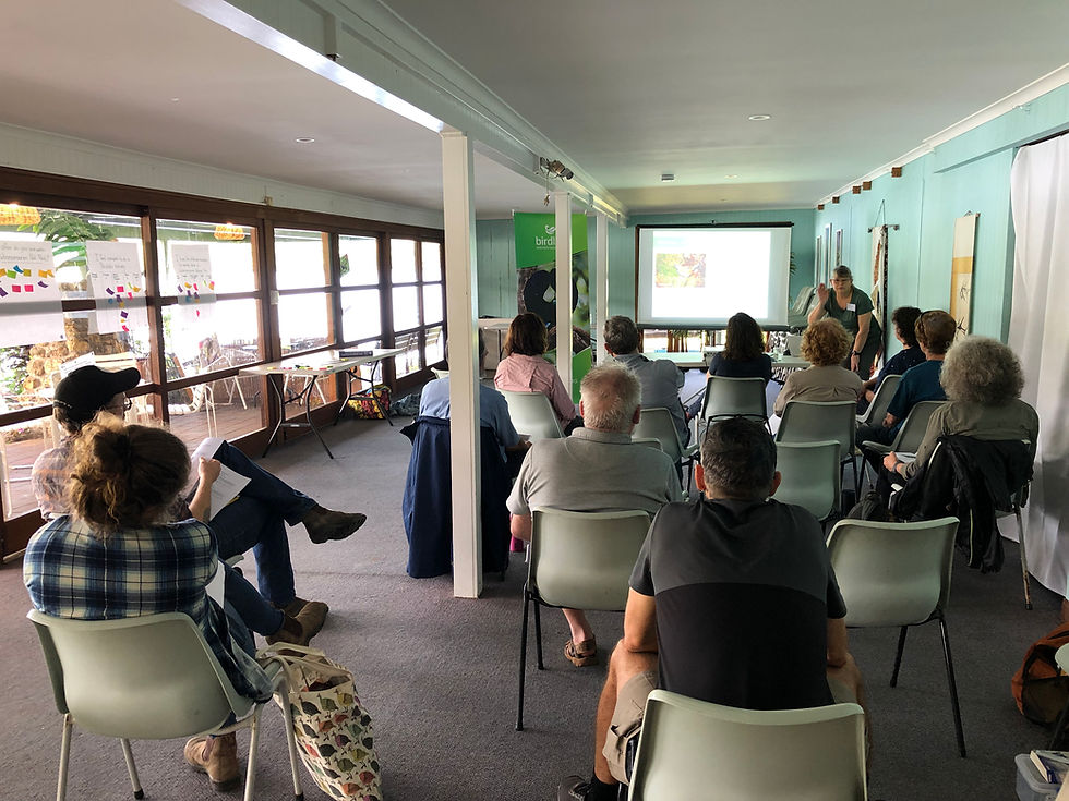 One of the initial BWA training workshops at Lake Barrine in September 2022. Photo by Ceri Pearce.