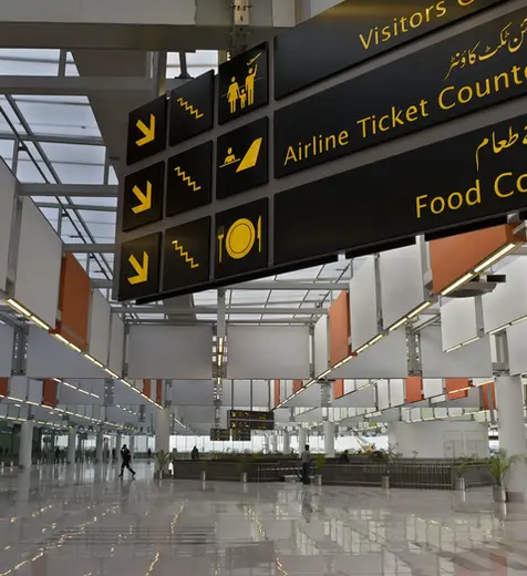 Interior of New Islamabad International Airport Terminal